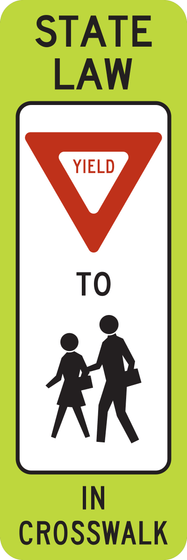 R1-6b In-Street School Crossing — Yield — sign artwork