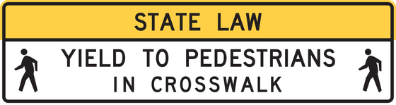 R1-9 Overhead Pedestrian Crossing — Yield — sign artwork