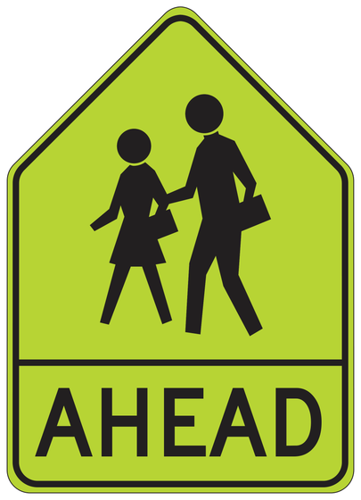 SW24-3(CA) School Advance Warning Assembly D (CA) — sign artwork