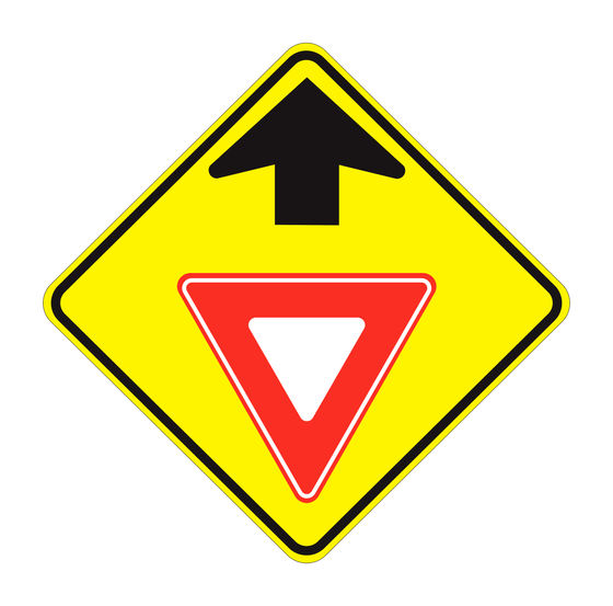 W3-2 Yield Ahead — official FHWA layout