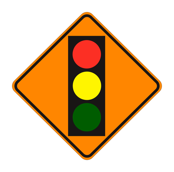W3-3 Signal Ahead — official FHWA layout