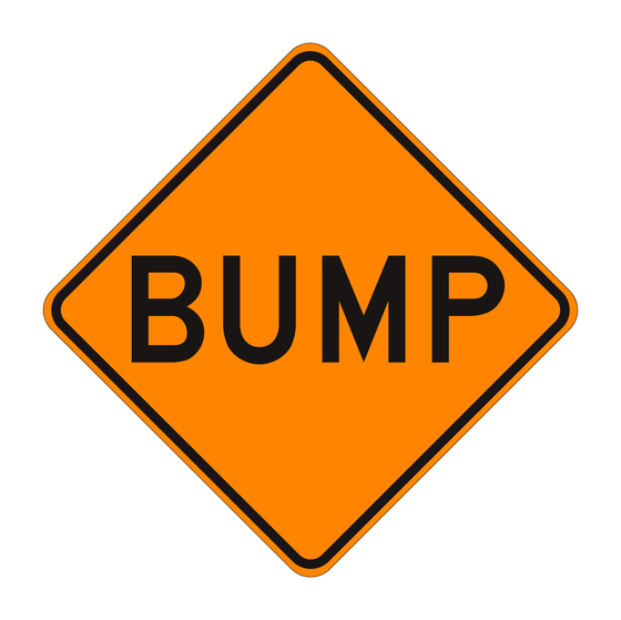 W8-1 Bump — official FHWA layout