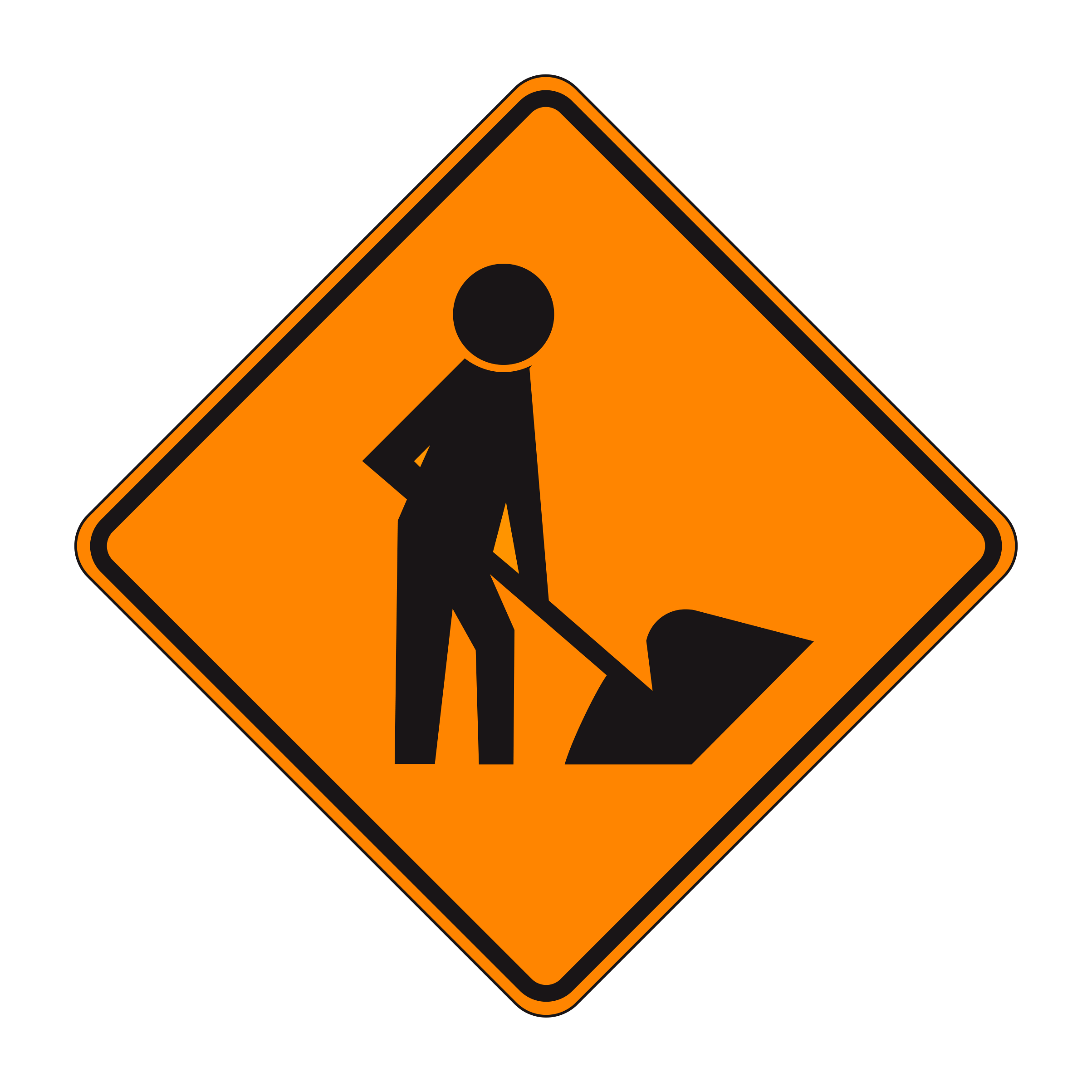 Temporary Traffic Control Signs example